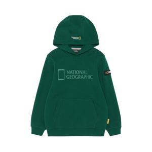 [내셔널지오그래픽 키즈] K233UHD910 톤온톤 빅로고 후드티 GREEN