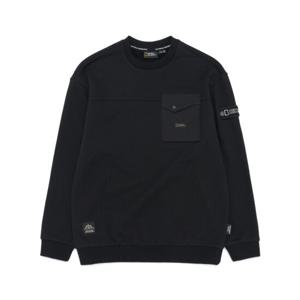 내셔널지오그래픽키즈 K234USW220 어드벤처 우븐 맨투맨 BLACK