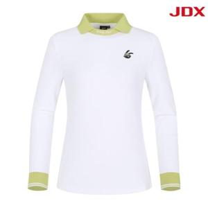 JDX 세이브존07 여성 요꼬 배색 티셔츠 X2TLW5443OW