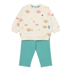 [블루독베이비8] SS25 도기 올오버 상하세트 HJ (4511361007) (BLUEDOG BABY 유아 출산 백일 선물 도트 강
