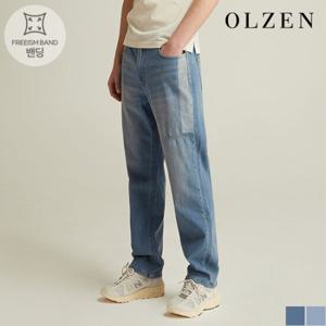 [올젠] 릴렉스드핏 워싱 데미지 팬츠 (ZMD1DP1101)