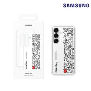 삼성정품 갤럭시S25 플립수트 케이스 프레임케이스 투명케이스 키스해링 테마케이스 EF-MS931 N