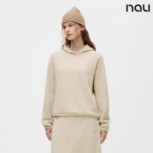 나우  (1NUTSF4901_LE) W리프플리스후드티셔츠 L.BEIGE