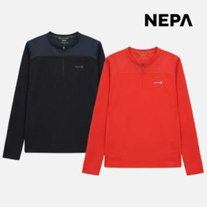 네파 여성 크롭 라운드 긴팔 티셔츠 하프집업 트레킹 아웃도어 상의 7L25303