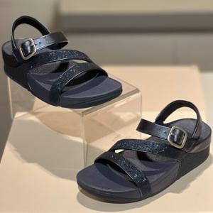 핏플랍 25S/S 스키니 II 글리터 더스트 여성 백 스트랩 샌들 FFSO5E106N3 진네이비