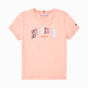 타미힐피거 키즈 T42F1KKO870GT1 레인보우 바시티 티셔츠