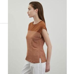 올리비아로렌 sh06 린넨 스트라이프 나시 VVBAN4M4171