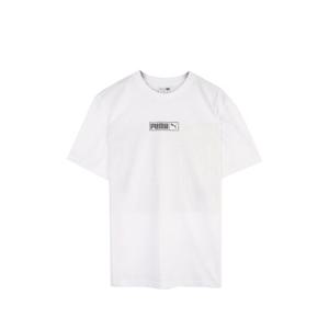 푸마 리드캣 에센셜 로고 반팔 티셔츠 578721-WHITE