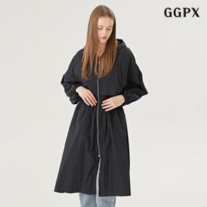 [지지피엑스]데일리 후드 집업 스트링 여성 롱 자켓 (GOAJK008D