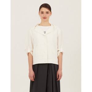 [나이스클랍] N252MWE427 25SS 후드 점퍼 블랙 아이보리