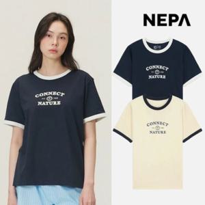 네파 여성 반팔티 세미 크롭 티셔츠 아웃도어 산행 로고티 7L45378