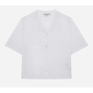 [써스데이아일랜드][여성]셔츠형 자수 블라우스(T254MBL243W)