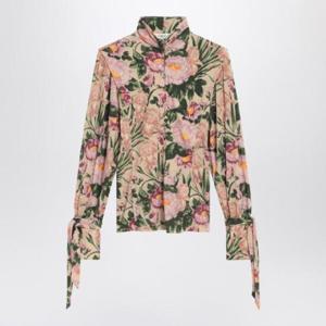 CHLOA  Turtleneck jersey wool sweater with floral print CH25AHT14122/R_CHLOE-293