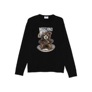 모스키노 teddy intarsia wool jumper V09295200