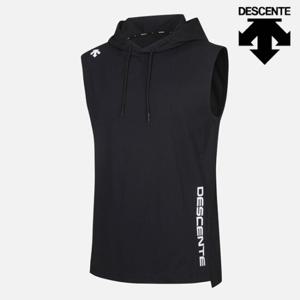 [데상트]데상트 후드형 슬리브리스 SP321TST72BLK0 나시