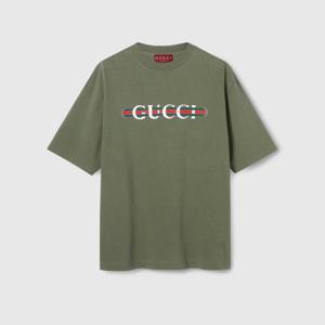 구찌 반팔 티셔츠 798115XJHDG 3450 Green
