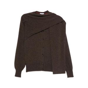 살바토레 페라가모 가디건 13H149 0785853 MARRO BROWN