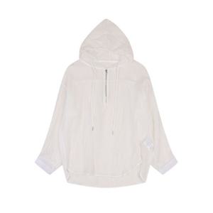 [반에이크]오버핏 반집업 후드 블라우스_VB39BLQ308Z