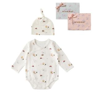 M밍크뮤D 25FW (WH)팜랜드리오셀배내바디슈트 비니모자세트 (35A700400211)