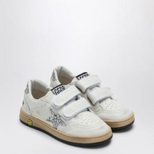 GOLDEN GOOSE Ball Star white glitter platinum sneaker GYF00501F004826/R_GOLDE-80185