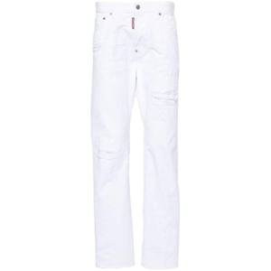 디스퀘어드2 스트레이트 팬츠 S71LB1353 STN833 100 WHITE