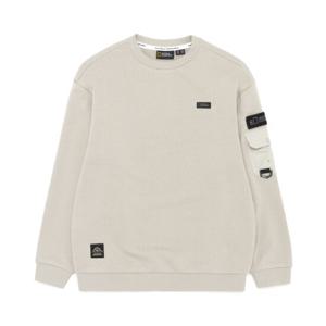 [내셔널지오그래픽 키즈] K233USW820 어드벤처 포켓 맨투맨 GRAY BEIGE