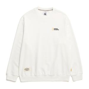 내셔널지오그래픽 N241USW910 베이직 스몰 로고 맨투맨 IVORY