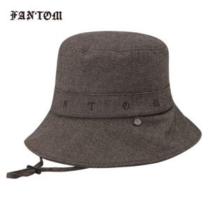 [팬텀] 여성 로고 참 리본 버킷햇