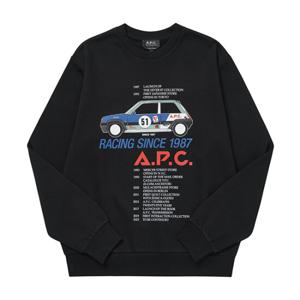 [아페쎄 APC] COFAX H27812 LZZ BLACK 남성 맨투맨