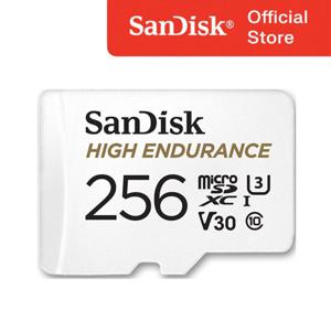 샌디스크 하이 엔듀런스 microSDHC Card 256GB 256기가 고해상도 4K UHD 블랙박스 CCTV 특화 지속촬영 연속촬영 최적화 강한내구성 마이크로SD카드 High Endurance SDSQQNR