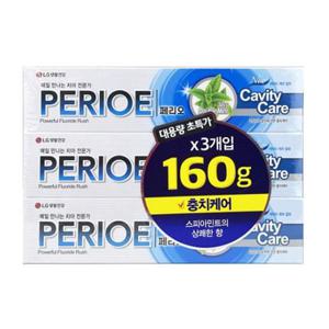 페리오 캐비티케어 알파 치약 160g x 3개입