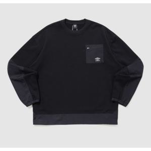 엄브로 웨이파인더 우븐BIT 니트 맨투맨 공용 B1 UQ121CFS13 BLK SCW