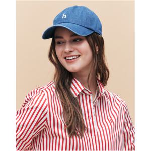 헤지스 여성 25SS 아이코닉 데님 볼캡 블루 HSHE5B201B2