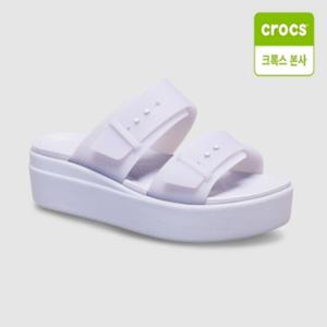 [크록스 본사]브루클린 버클 로스티드 웨지 퍼플문 우먼 210980-5BR