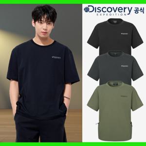 디스커버리 25SS 프레시벤트 워시드 남성 경량 하이브리드 반팔 티셔츠 DMTR67053-JDGS