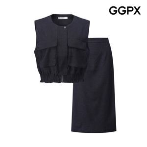 [GGPX] 페미닌룩 베스트 앤 스커트 투피스 (GP4OP020F)