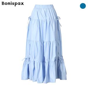 [보니스팍스] 사이드 스트링 리본 캉캉 스커트 (XP2SK002M0)