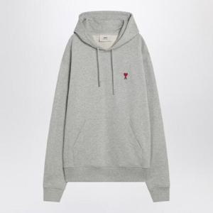 AMI PARIS Grey organic cotton Ami De Coeur sweatshirt BFUSW235730/Q_AMI-0951