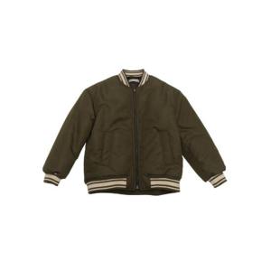 골든구스 키즈 저니 로고 자수 지퍼업 재킷 35548IVYGREEN