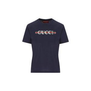 Gucci 로고 프린트 저지 티셔츠 787299XJGNW 4735 TP941650712