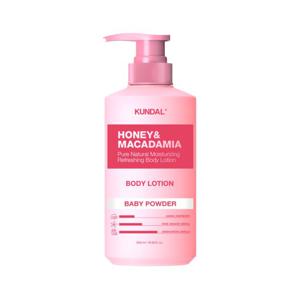 쿤달 허니 앤 마카다미아 퓨어 바디로션 베이비파우더 500ml x1개