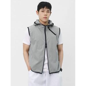 [빌리버스] 남성 바람막이 조끼 후드 집업 투웨이 우븐 윈드브레이커 BRAT097