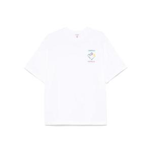 25 SS 카사블랑카 오가닉 코튼 티셔츠 MPF25JTS044 TP438949328