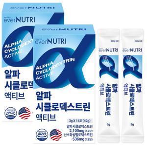 에버뉴트리 알파CD 알파시클로덱스트린 액티브 알파씨디 2박스