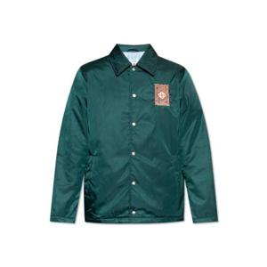 카사블랑카 고딕 로고 스타디움 재킷 MS25OT16901 GRN TP935115979