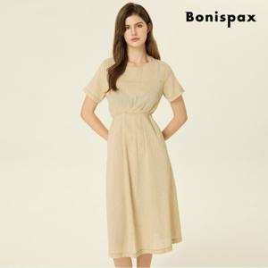 [보니스팍스] 베이직 린넨 백 스트랩 롱 원피스 (XP6OP003M0)