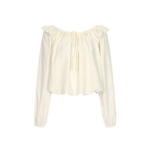 [르샵]르샵 밴딩 크롭 오프숄더 프릴 블라우스 SP2BL370