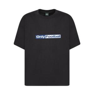 남성 엄브로 온리 풋볼 오버사이즈 티셔츠 BLK0020