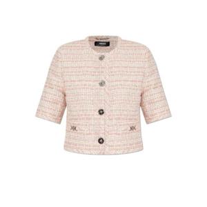 Versace 메두사 플라크 크롭 트위드 재킷 10157451A11546 2PT60 TP942738073