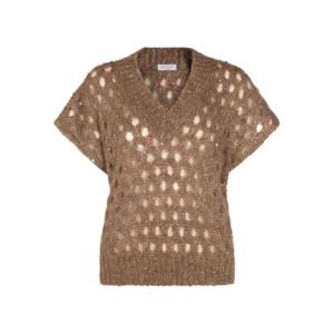 25 SS Brunello Cucinelli V넥 오픈 니트 스웨터 MNA326502COQ76 TP439041615